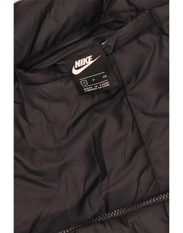 Nike - Chaqueta acolchada reversible con capucha para mujer, talla 40, color negro