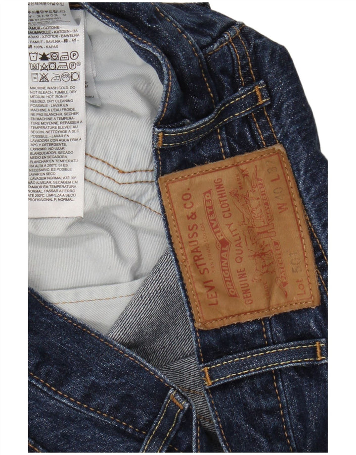 Levi's Hombre 501 Vaqueros Rectos W40 L32 Algodón Azul