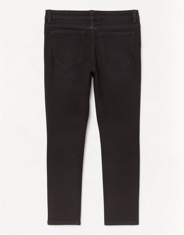 Marks & Spencer Jeans ajustados de cintura alta para mujer UK 46 Large W34 L25 Negro