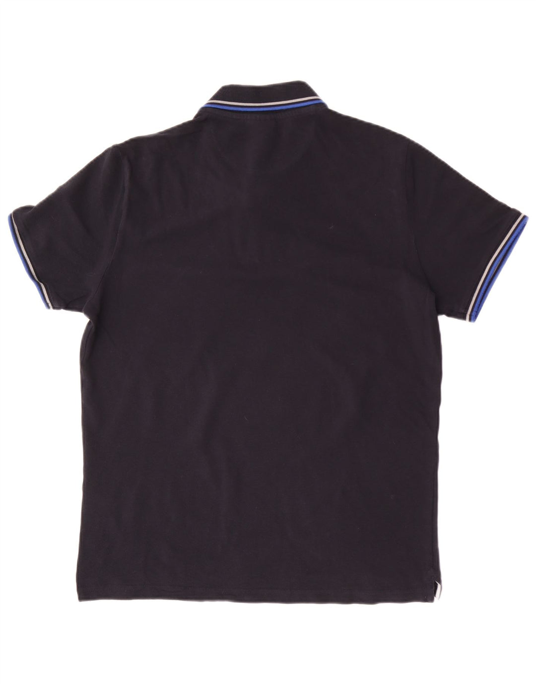 Champion Polo para hombre de algodón a rayas azul marino grande