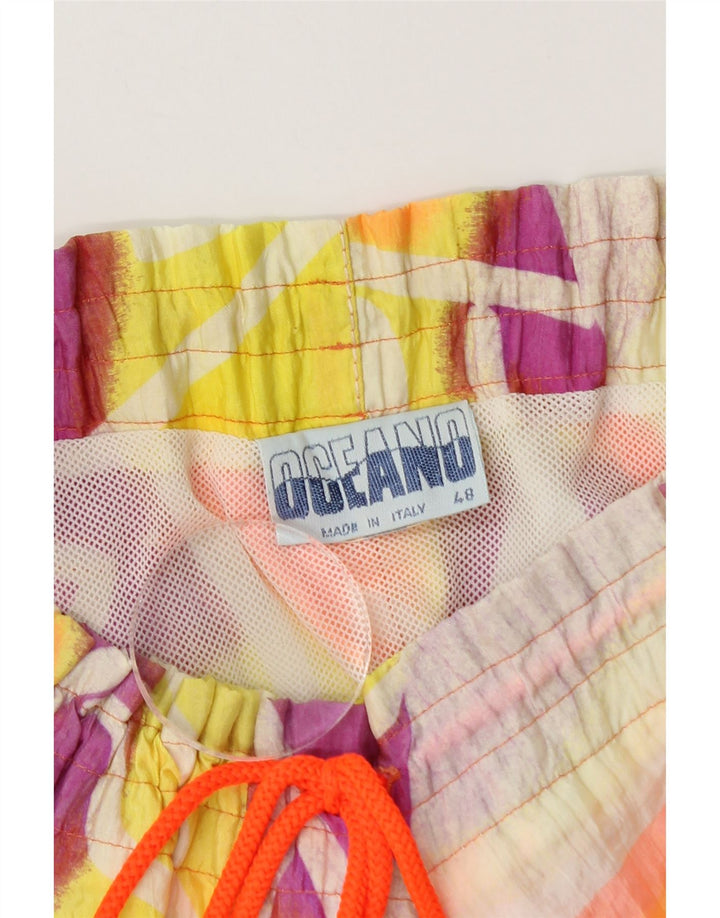 Bañador Hombre Oceano IT 48 Medium Poliamida Geométrica Multicolor
