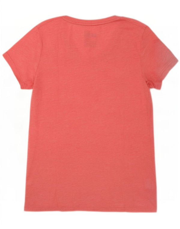 Nike Camiseta holgada de manga corta Dri Fit para mujer UK 10 Small Pink Flecked