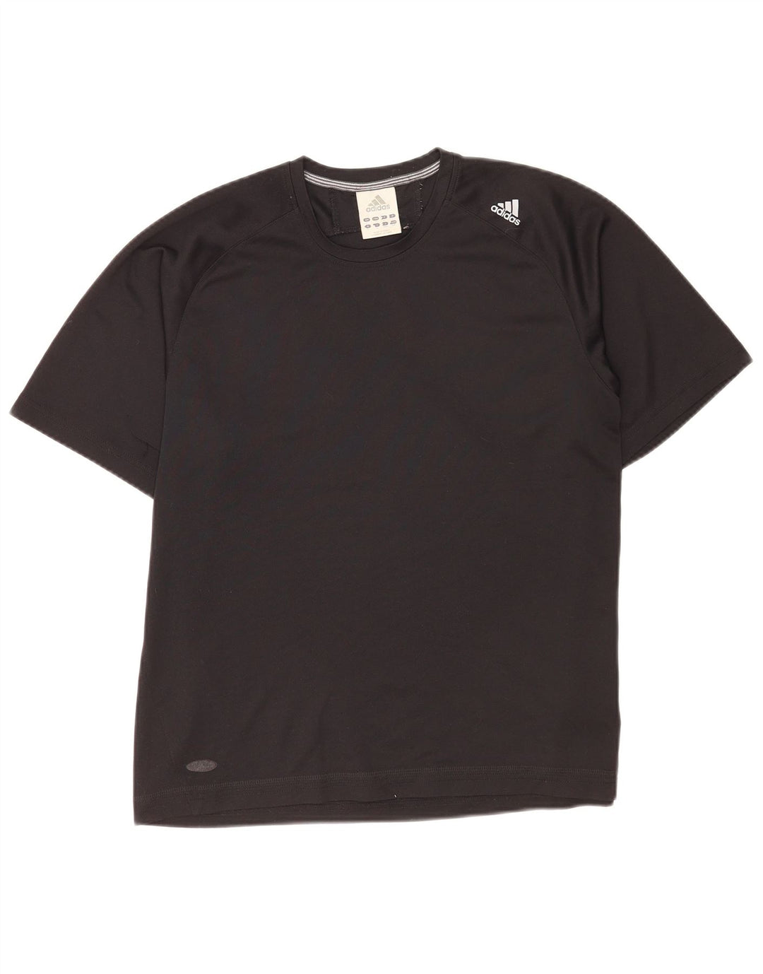 Adidas - Camiseta para hombre, talla grande, poliéster negro