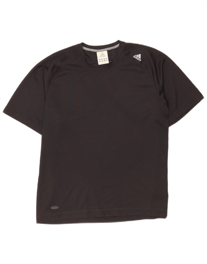 Adidas - Camiseta para hombre, talla grande, poliéster negro