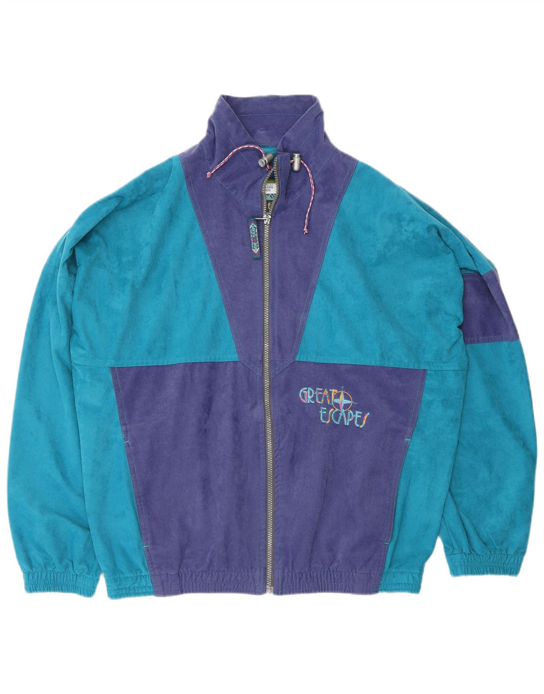 Great Escapes Chaqueta de chándal para hombre IT 48 Medium Blue Colourblock