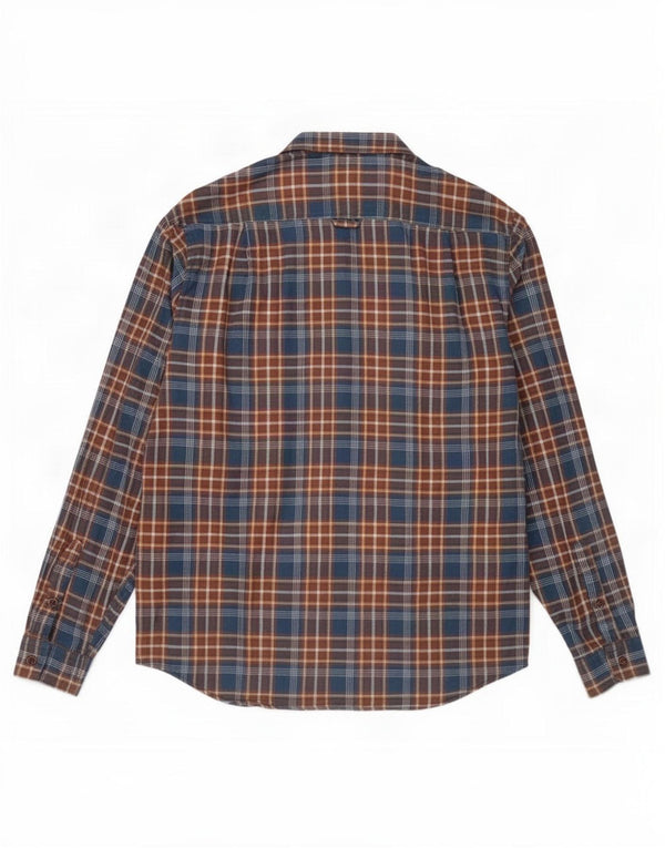 Superdry Camisa De Franela De Corte Regular XL De Algodón A Cuadros Azul Hombre