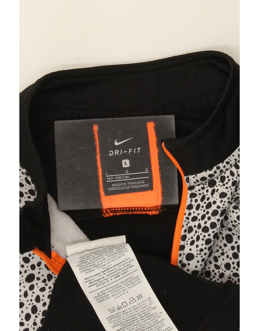 NIKE - Chándal gráfico para niños, talla grande, color negro, 12-13 años