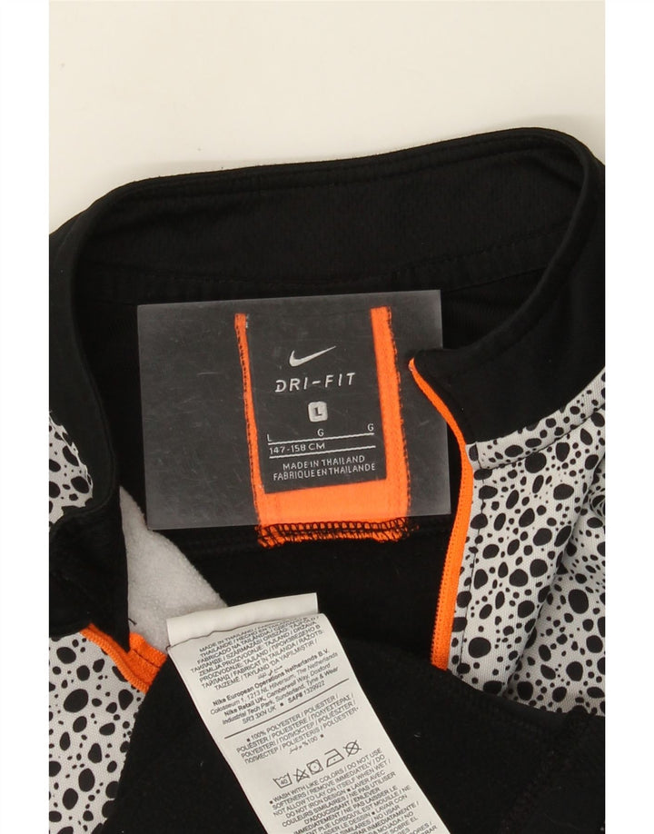 NIKE - Chándal gráfico para niños, talla grande, color negro, 12-13 años