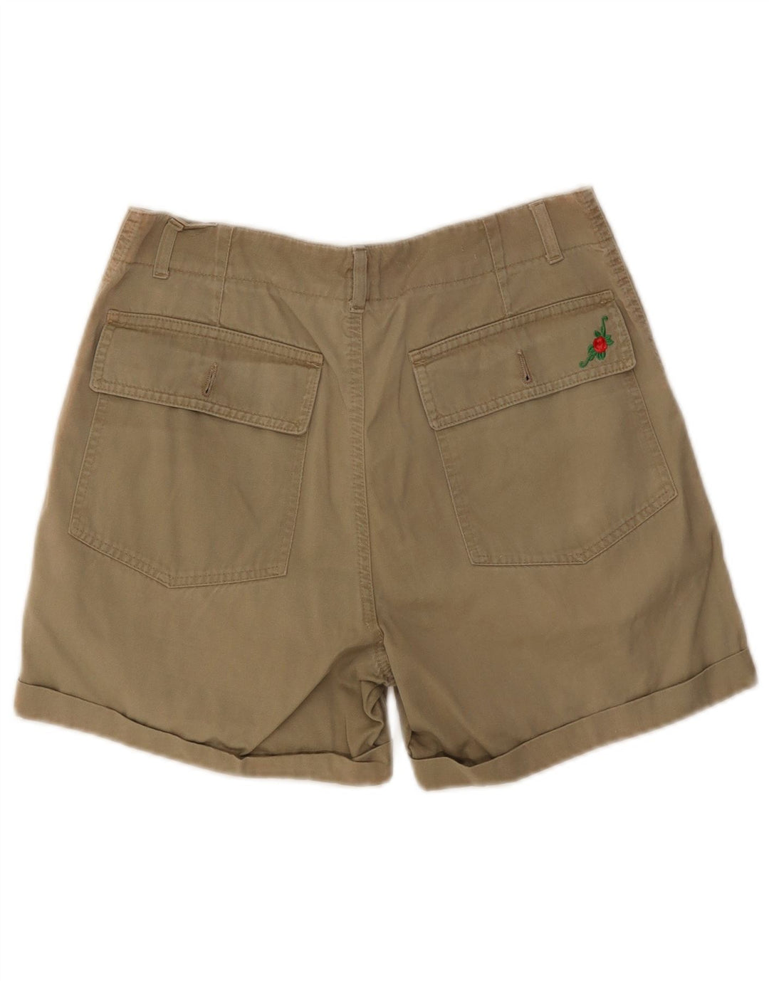 Vintage Mujer Chino Shorts W30 Medio Caqui