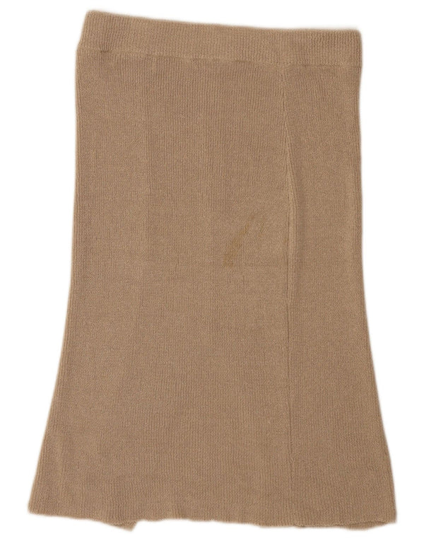 Marks & Spencer Falda midi autógrafo para mujer UK 46 Large W30 Beige Linen
