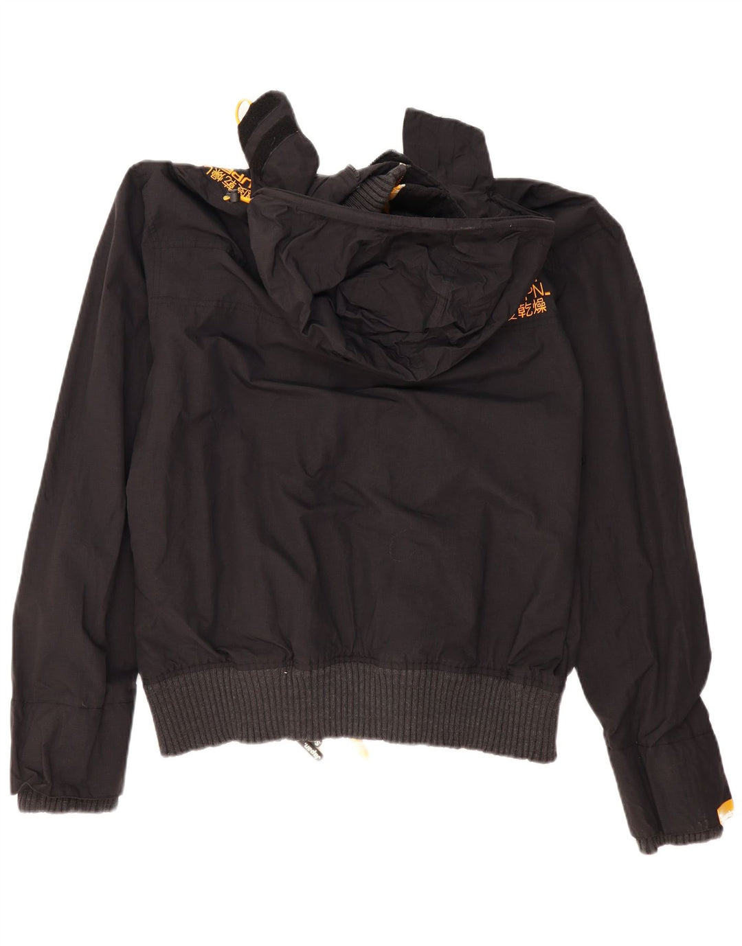 Superdry Chaqueta Bomber Windbomber Con Capucha Para Mujer UK 20 2XL Poliéster Negro