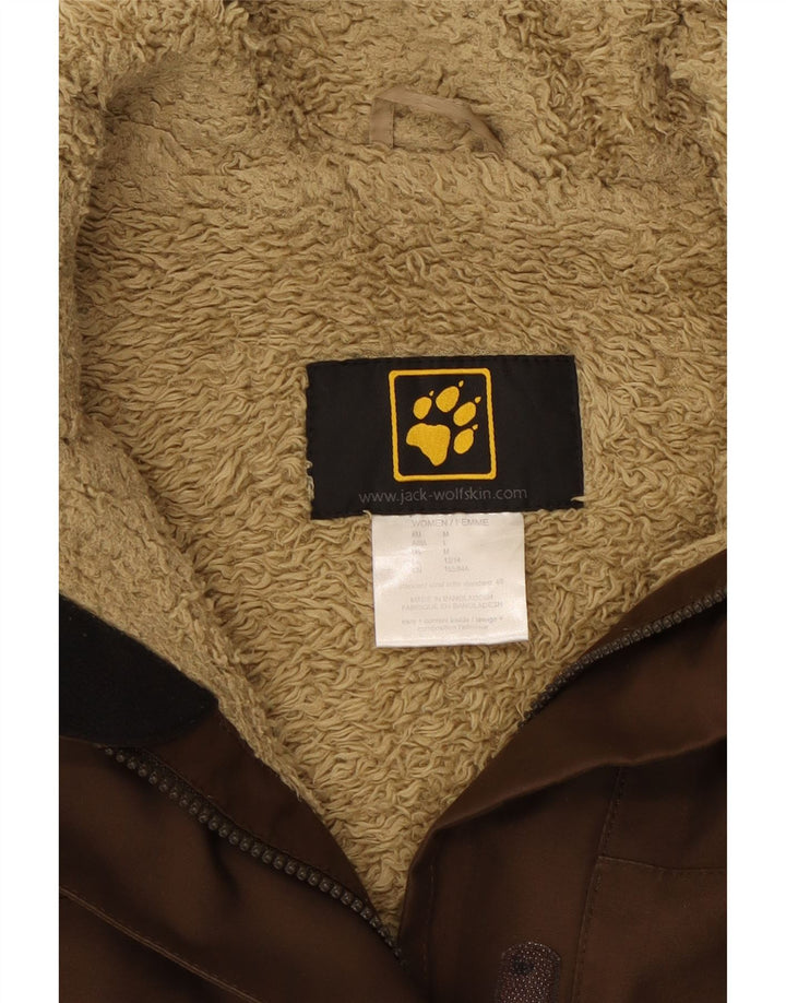 Jack Wolfskin Abrigo cortavientos Sherpa para mujer Reino Unido 12/14 Marrón medio