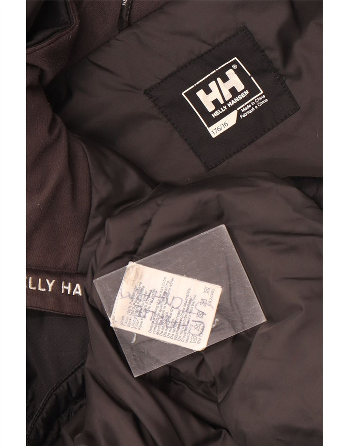 Helly Hansen Parka con capucha para niño 15-16 años Negro Poliamida