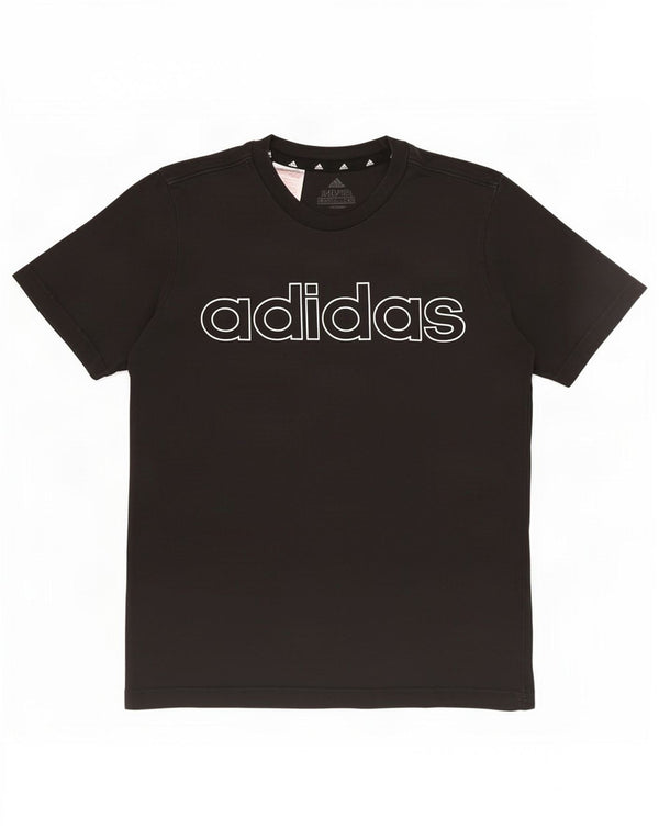 Adidas Camiseta gráfica para niños 11-12 años Negro Algodón