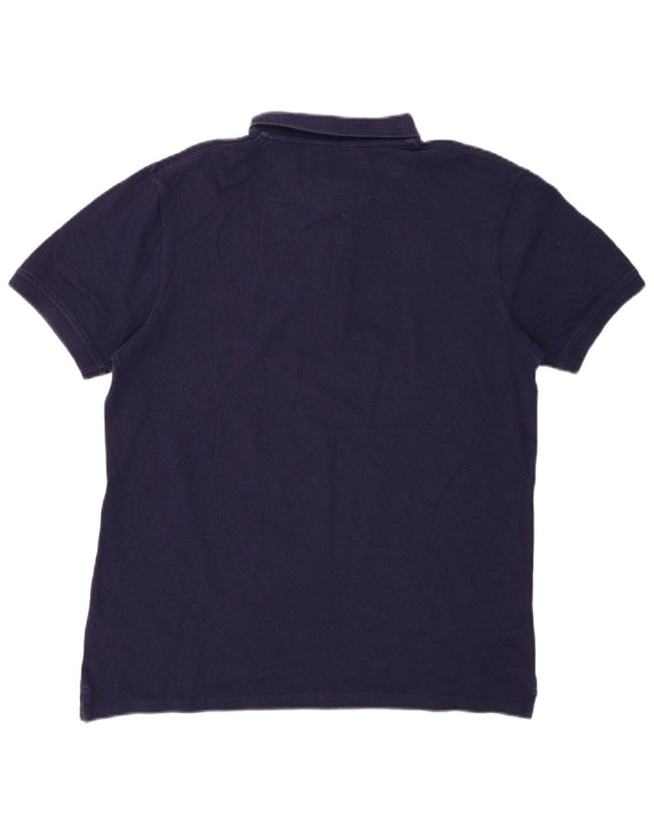 LYLE & SCOTT Polo para hombre de algodón azul marino mediano