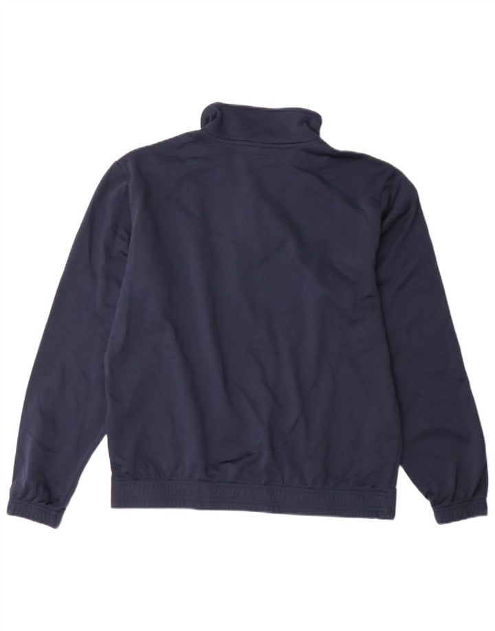 Asics Chándal con cremallera y cuello para niño 13-14 años Azul marino Poliéster