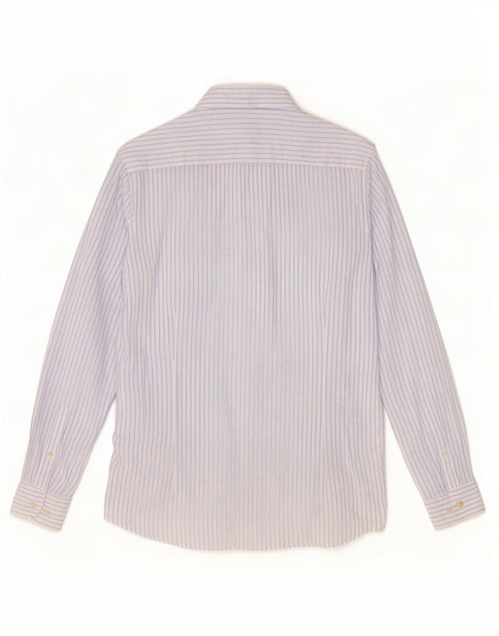 Camisa Massimo Dutti Hombre Large Lino Rayas Azules