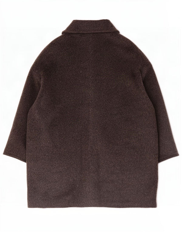 Marella Abrigo extragrande para mujer Talla 10 Lana de alpaca gris