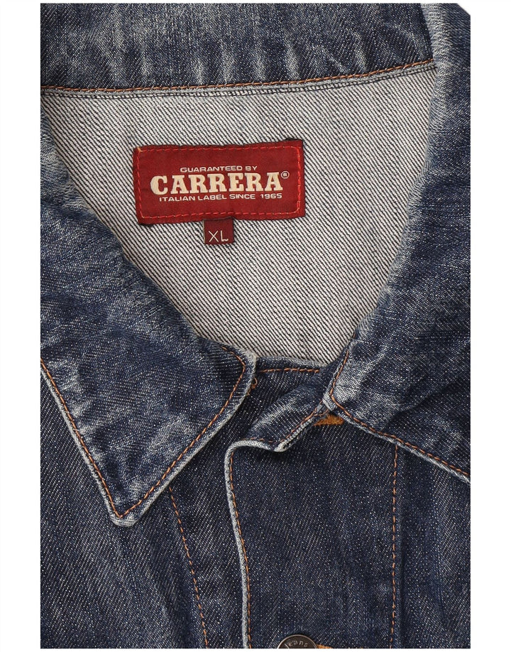 Carrera Chaqueta vaquera para hombre UK 42 XL Algodón azul marino