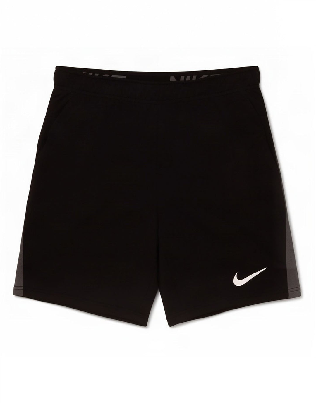 Pantalones cortos deportivos Nike Dri Fit para hombre Poliéster color block negro mediano
