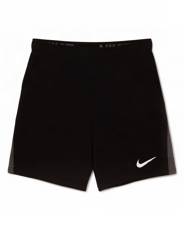 Pantalones cortos deportivos Nike Dri Fit para hombre Poliéster color block negro mediano