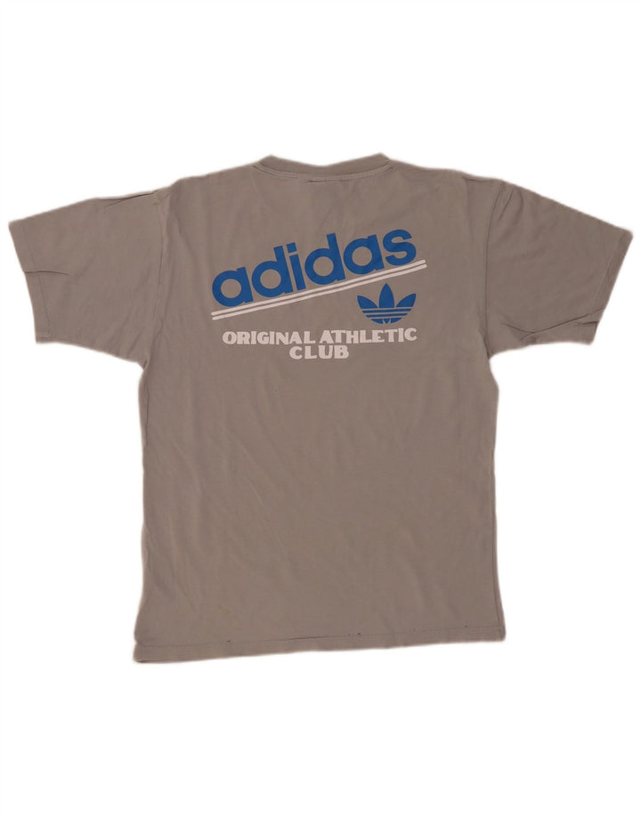 Adidas - Camiseta gráfica para hombre, talla pequeña, gris