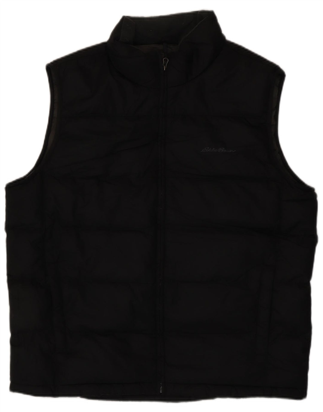 EDDIE BAUER Chaleco acolchado para hombre UK 40 Grande Poliéster negro