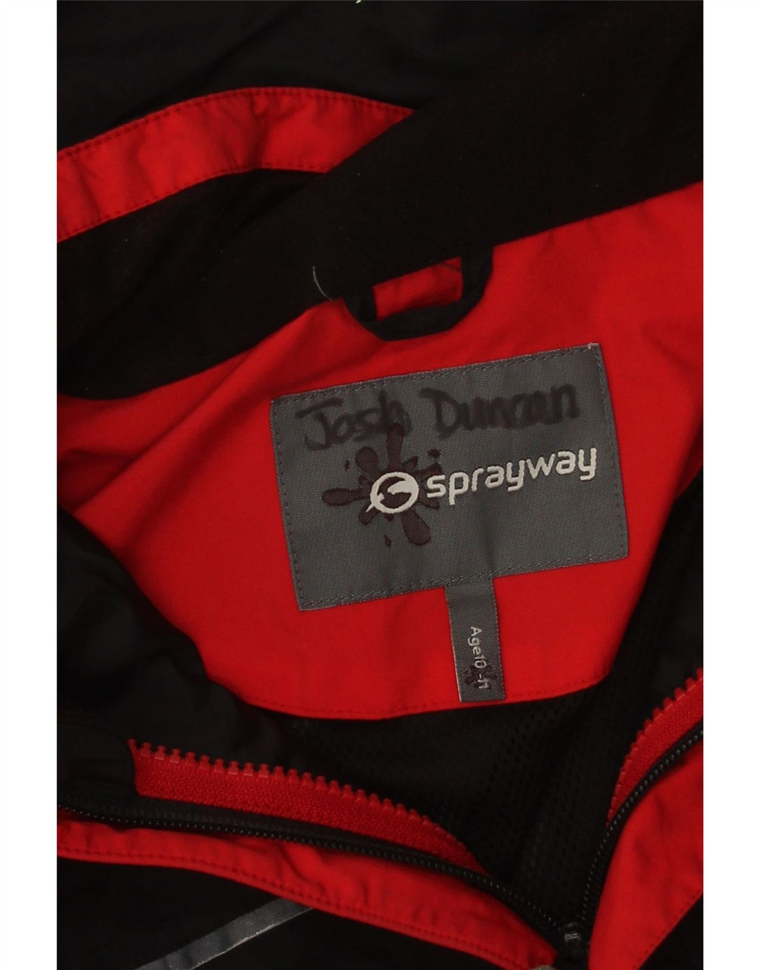 Chaqueta cortavientos con capucha Sprayway para niña 10-11 años Negro Poliéster