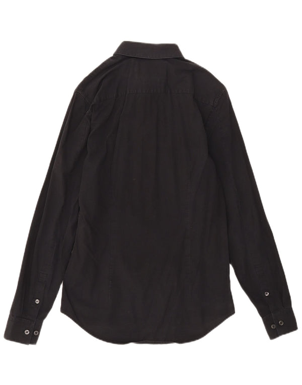 Calvin Klein Jeans Camisa Slim Fit para Hombre XS Algodón Negro