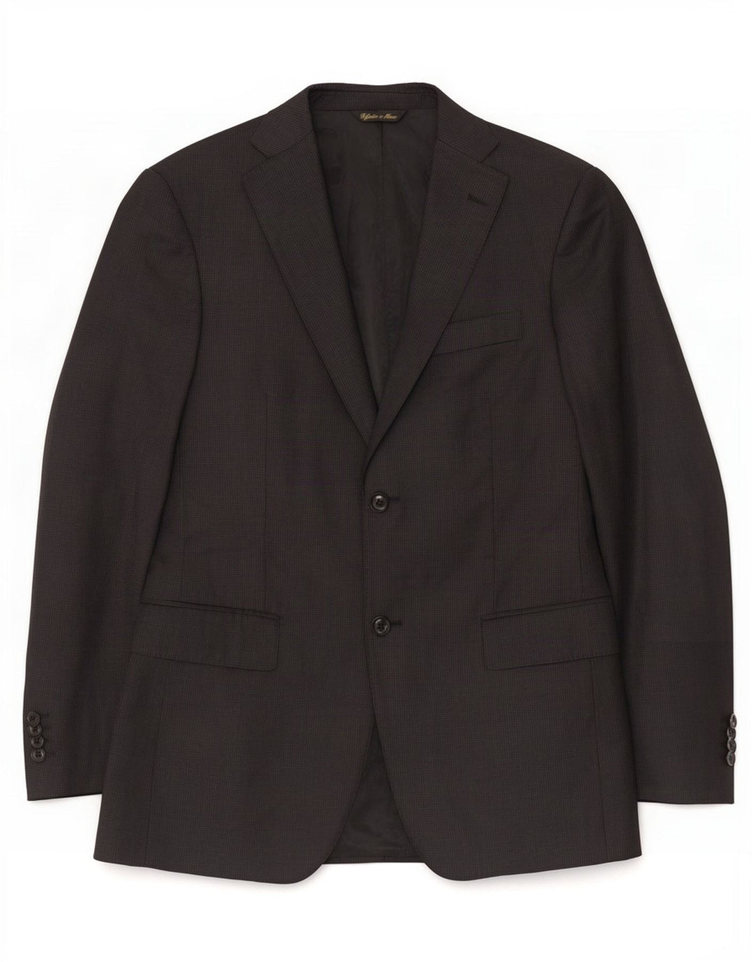 Loro Piana Chaqueta tipo blazer de 2 botones para hombre IT 48 Lana virgen negra mediana