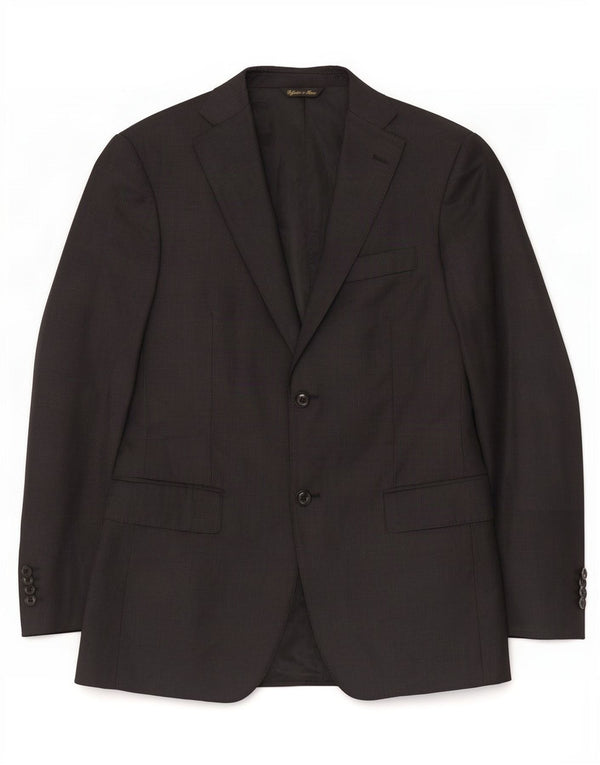 Loro Piana Chaqueta tipo blazer de 2 botones para hombre IT 48 Lana virgen negra mediana