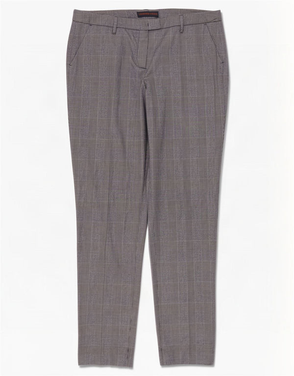 Pantalón Chino Slim Trussardi Mujer IT 44 Medium W32 L31 Pata de Gallo Azul