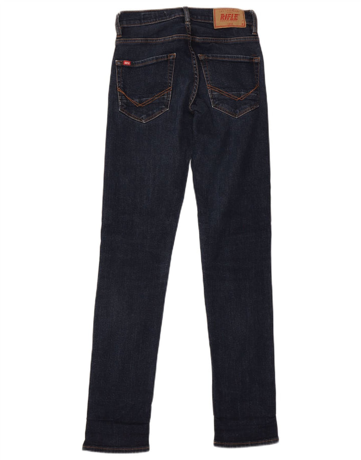Vaqueros ajustados para mujer Rifle W28 L32 Algodón azul marino
