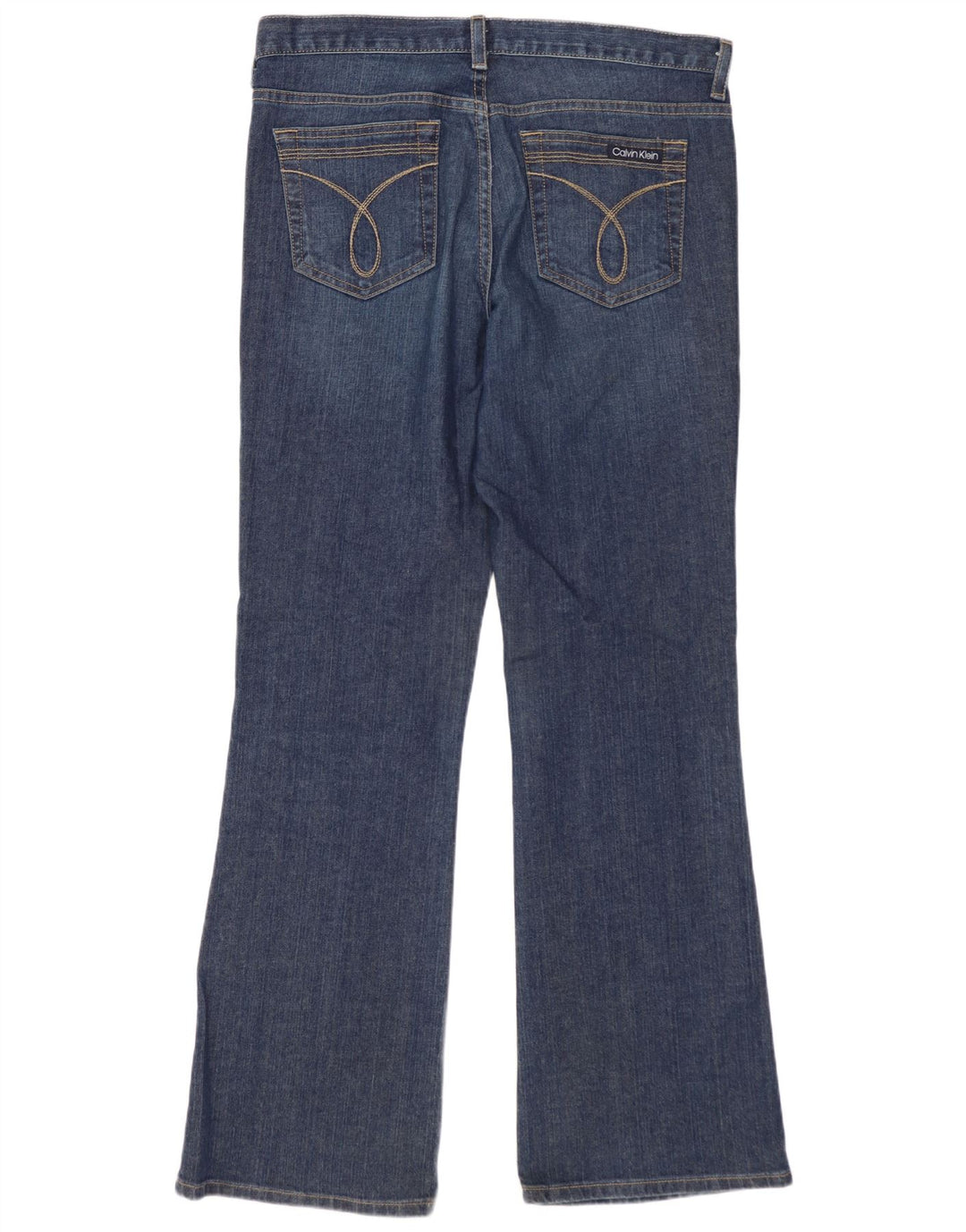 CALVIN KLEIN Vaqueros Bootcut para Mujer US 10 Grande W30 L32 Algodón Azul