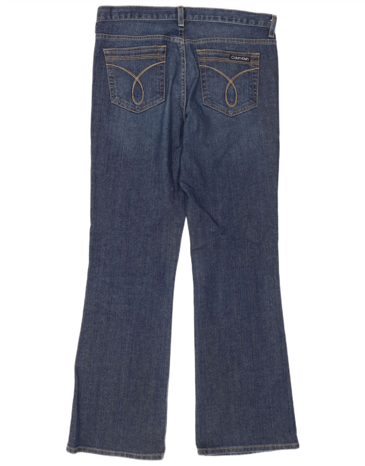 CALVIN KLEIN Vaqueros Bootcut para Mujer US 10 Grande W30 L32 Algodón Azul