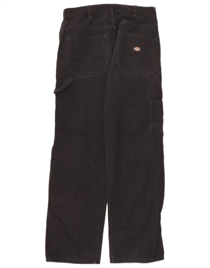 Dickies Pantalones cargo rectos para hombre W30 L32 Algodón negro