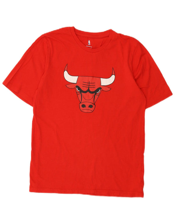 NBA Boys Chicago Bulls Graphic Camiseta Top 13-14 años XL Rojo Algodón