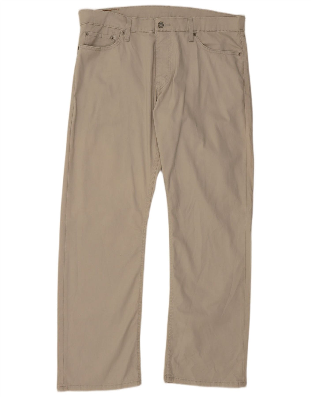 LEVI'S Mens 514 Pantalones Casuales Rectos W36 L30 Algodón Beige