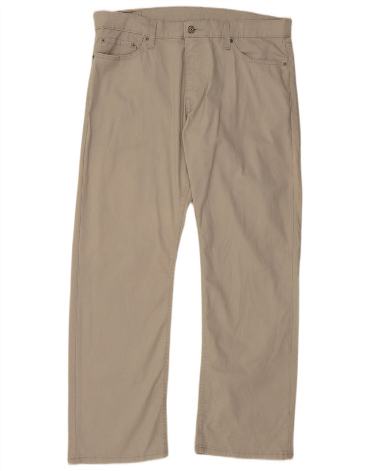 LEVI'S Mens 514 Pantalones Casuales Rectos W36 L30 Algodón Beige