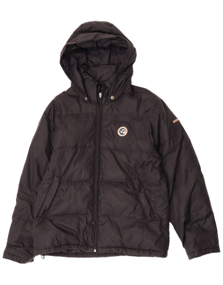Napapijri Chaqueta acolchada con capucha para hombre UK 38 Medium Black