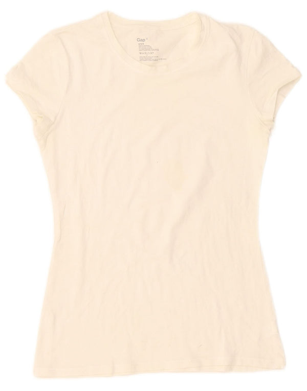 Gap Camiseta para Mujer Top UK 10 Small White Cotton