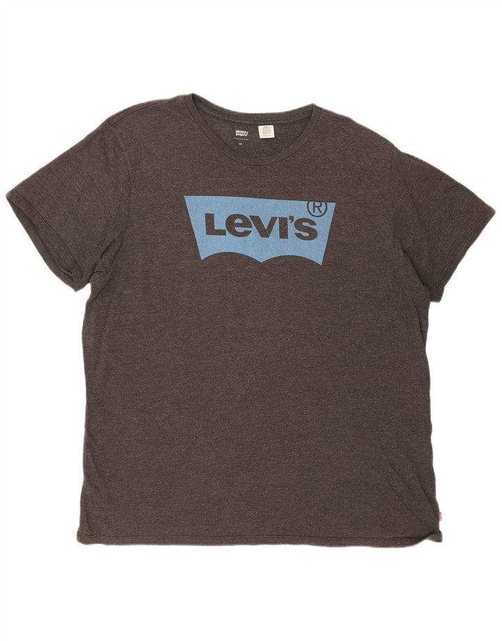 LEVI'S Camiseta gráfica para hombre Top 2XL Gris
