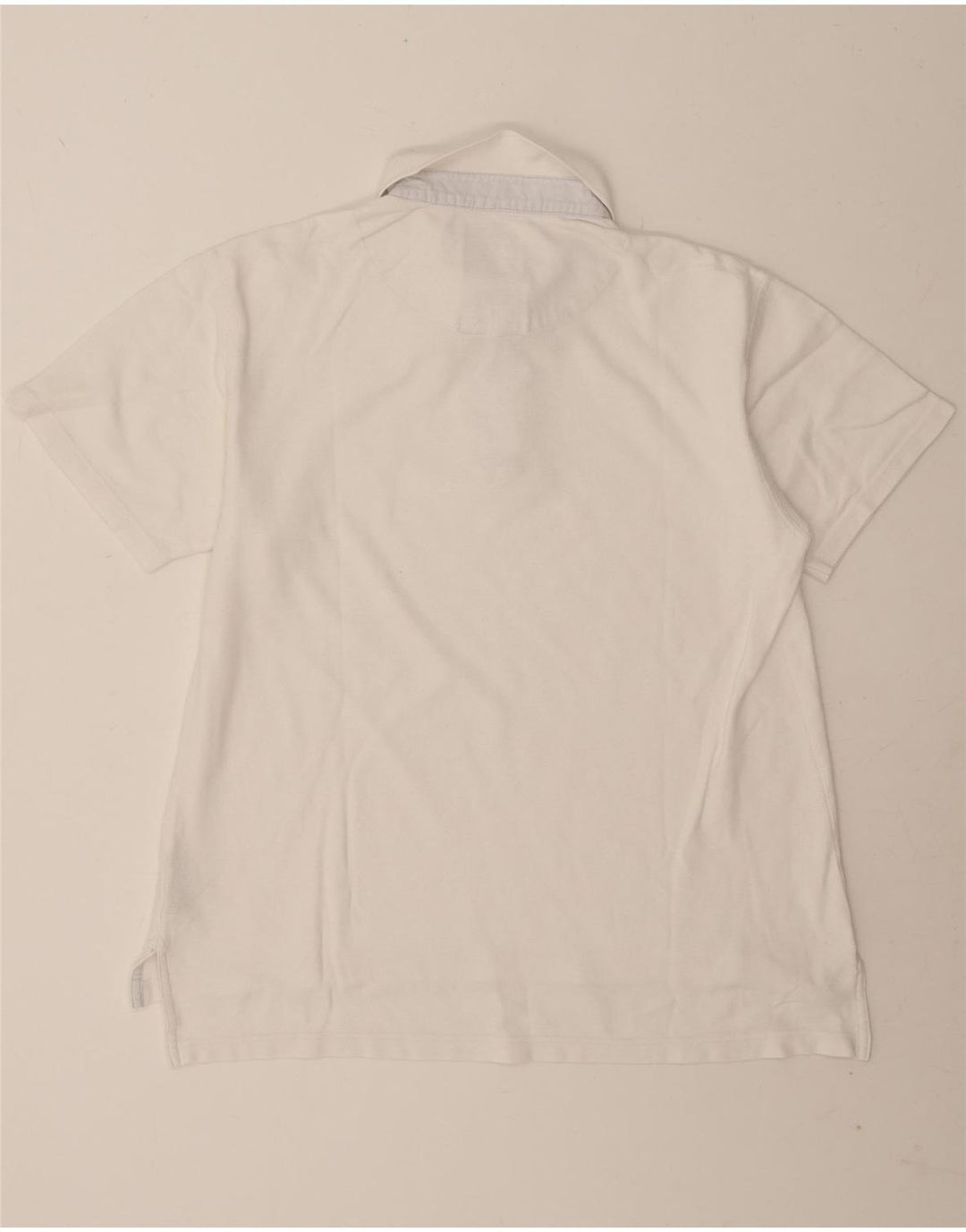Slam Polo para hombre de algodón blanco grande