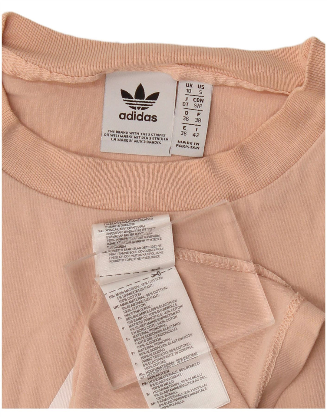 ADIDAS Womens Graphic Vest Top UK 10 Small Pink Cotton Vintage Adidas and Second-Hand Adidas from Messina Hembry 