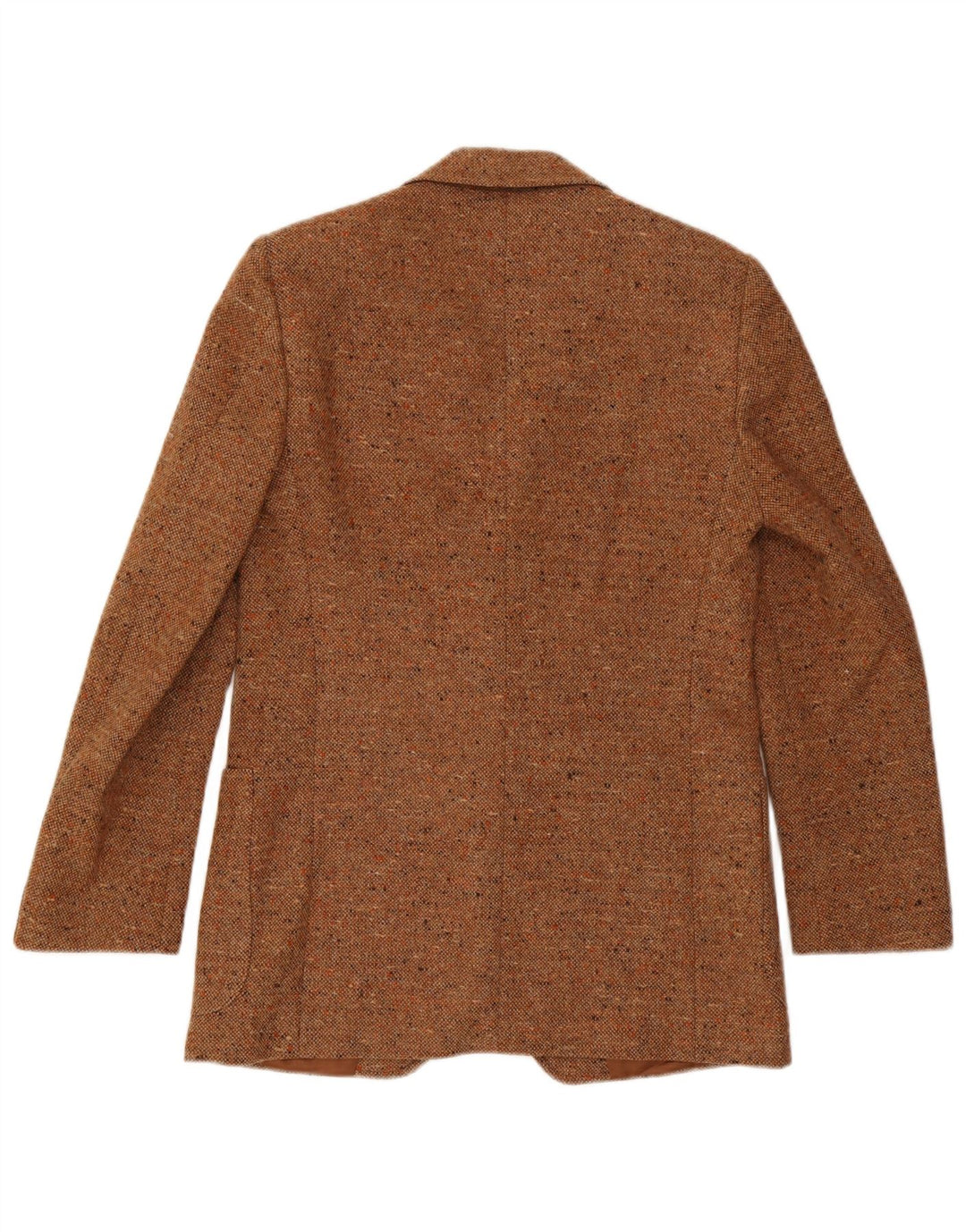 Vintage hombres 2 botones Blazer chaqueta IT 50 grande marrón moteado