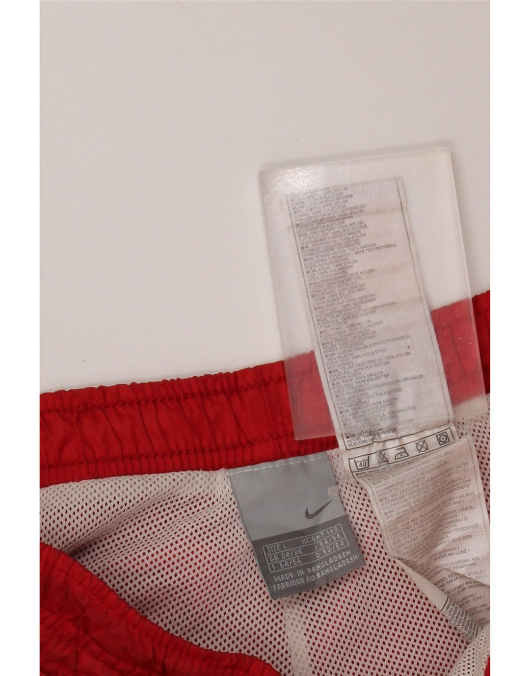 NIKE - Pantalón de chándal para hombre, talla grande, nailon rojo