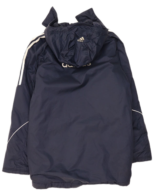 Adidas Abrigo acolchado gráfico para hombre UK 36 Small Azul marino Poliéster