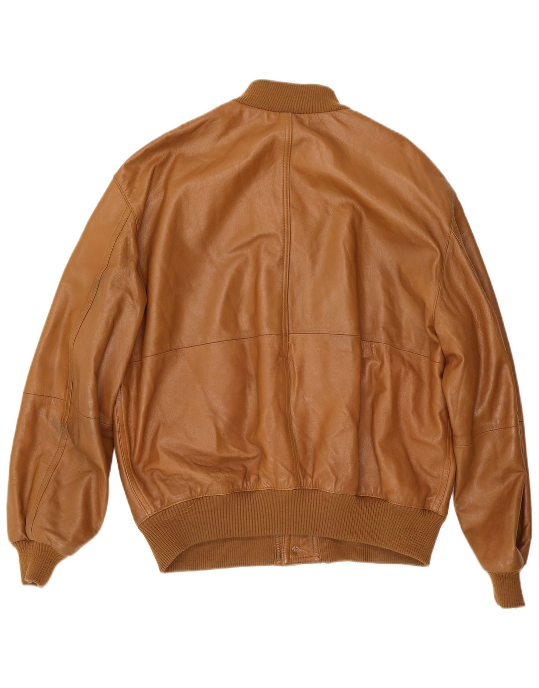 Helen Hubert Chaqueta de cuero para hombre UK 44 2XL Cuero marrón