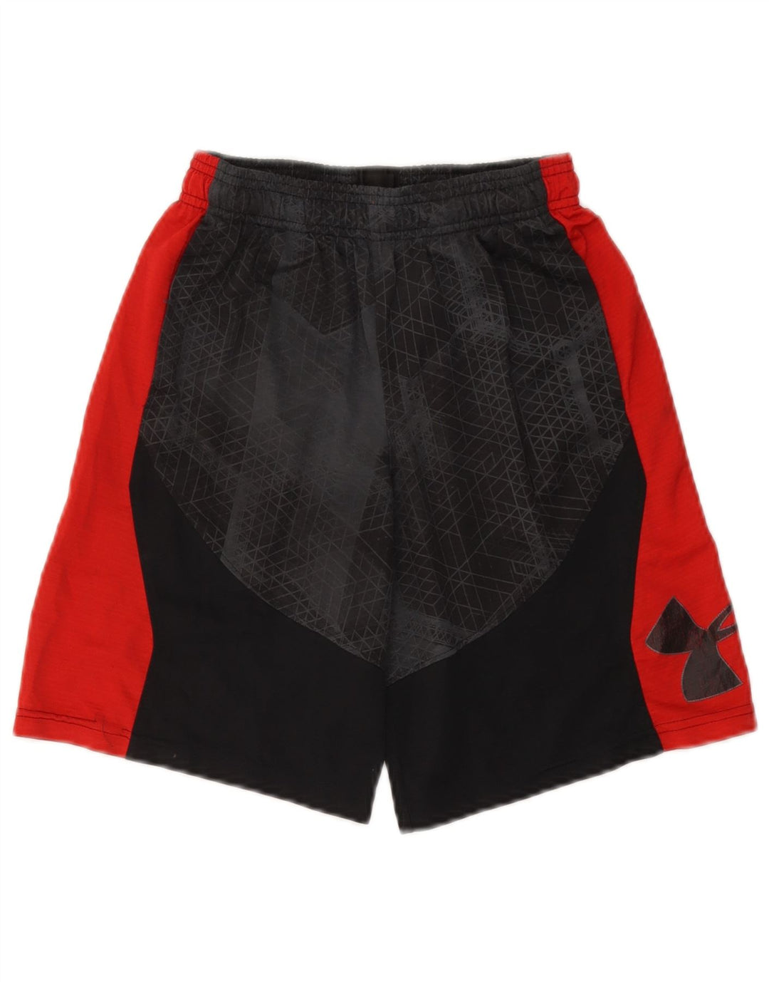 UNDER ARMOUR Pantalones cortos deportivos Heat Gear para niños 9-10 años Mediano Negro Geométrico