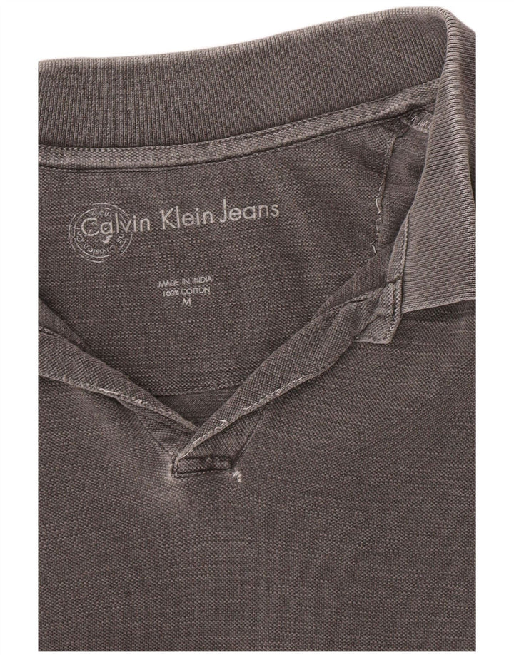 Polo Calvin Klein Jeans Hombre Algodón Gris Medio